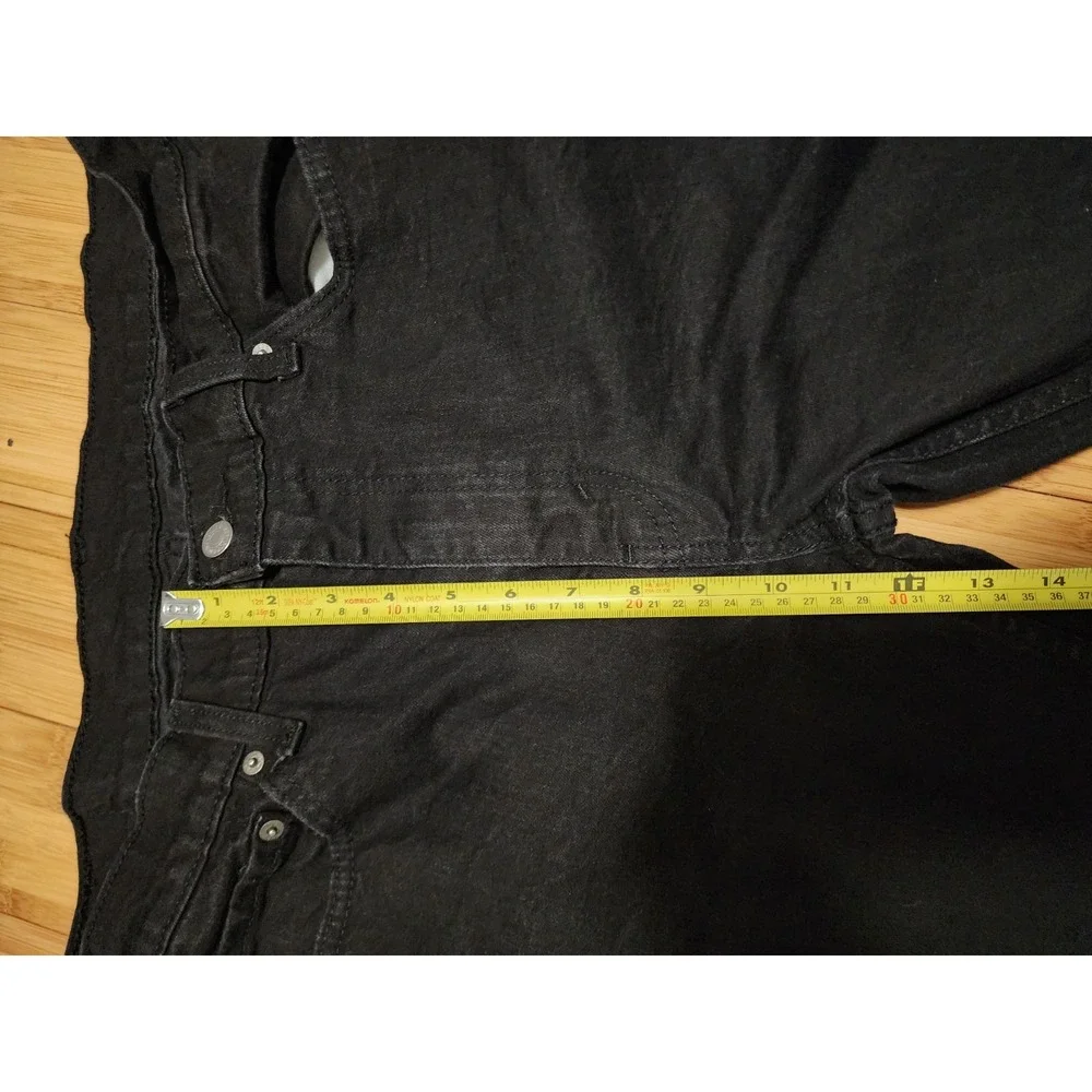 Levi's Jeans Men's Size 36x32 Black 514 Straight Fit Stretch Denim Western Rodeo